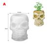 1 Pc Halloween Decorative Silicone Mold 3D Skull Resin Silicone Mold DIY Storage Box Mould Soap Plaster Casting Holiday Gifts