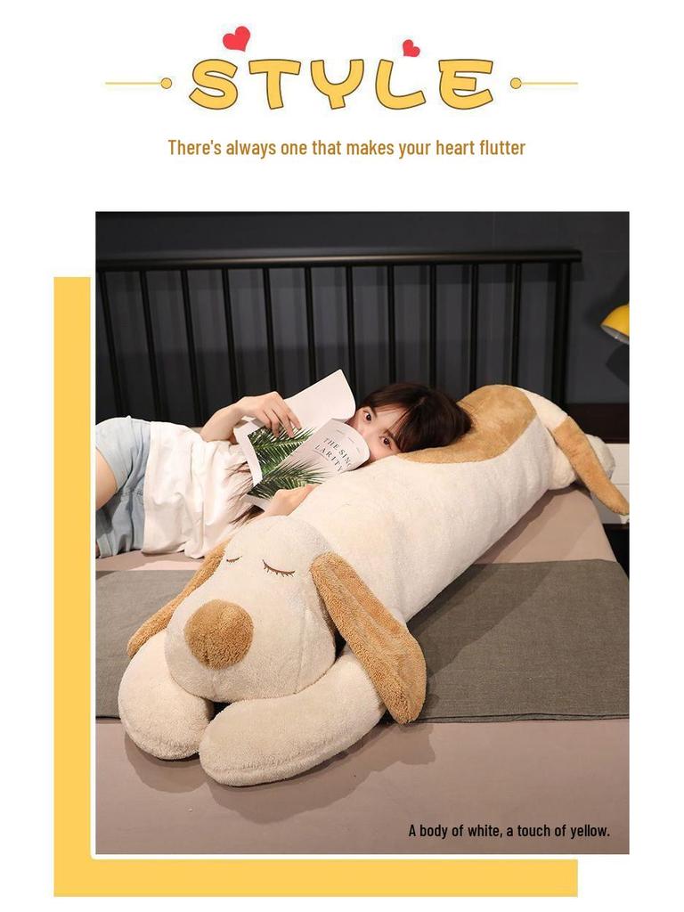 Большая плюшевая собака-подушка - Мягкая игрушка для объятий для сна