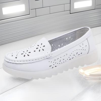 Женская обувь для медсестер, удобная, с мягкой подошвой, противоскользящая, дышащая и устойчивая к запаху, туфли на плоской подошве