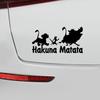 Автомобильная наклейка Colorfast Fine Workmanship Водонепроницаемая виниловая наклейка Hakuna Matata для автомобиля