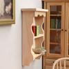 Wooden Dollhouse Storage Rack Miniature Dollhouse Wooden Shelf Furniture  Living Room