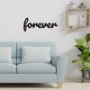 Forever Sign Курсивное слово настенное искусство Элегантный курсивный дизайн Идеальный свадебный подарок Фермерский дом и индивидуальный декор Стильное настенное искусство