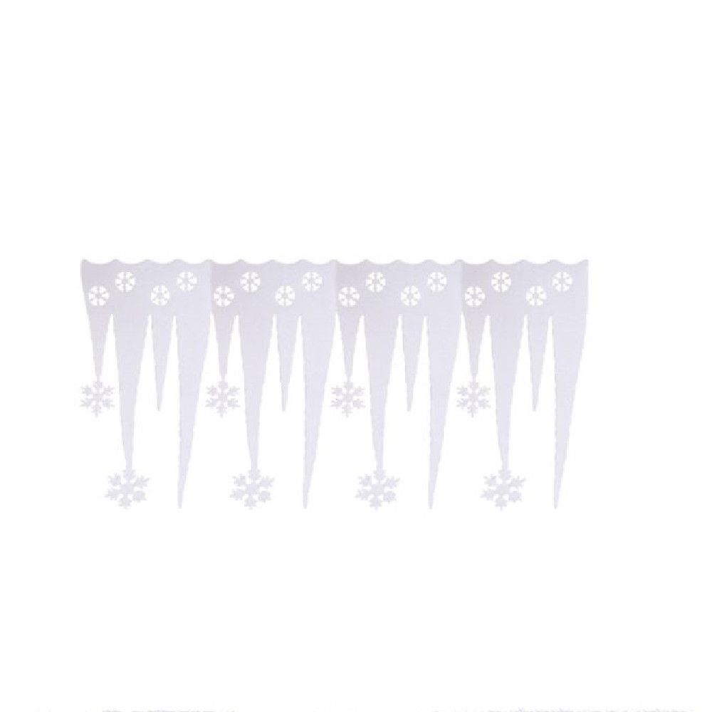 Ice Bar Artifical White Snowflake Simulated Snowflake Christmas Icicles Snowflake Ice Strip