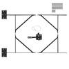 Gate Corner Brace Bracket Anti Sag Gate Frame Hardware Kit for Stable Gate