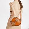Johnature Vintage Embossed Genuine Leather Shell Bag Women Versatile Natural Real Cowhide Shoulder & Crossbody Bags