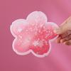Подставки под стаканы с блестками Cherry Blossom, силиконовые, зыбучие пески, подставка под сакуру, подставка под кофейную чашку, нескользящая изоляционная подставка для чая, домашний декор
