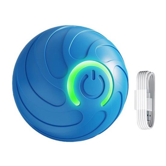 Катающийся мяч для домашних животных со светодиодной подсветкой, снятие скуки и стресса, умный интерактивный прыгающий мяч для кошек и собак, перезаряжаемый через USB, электрический автоматический движущийся трясущийся мяч