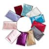 Silk Pillow Case Luxurious Ice Silk Pillow Covers Plain Color Soft Smooth Home Decor