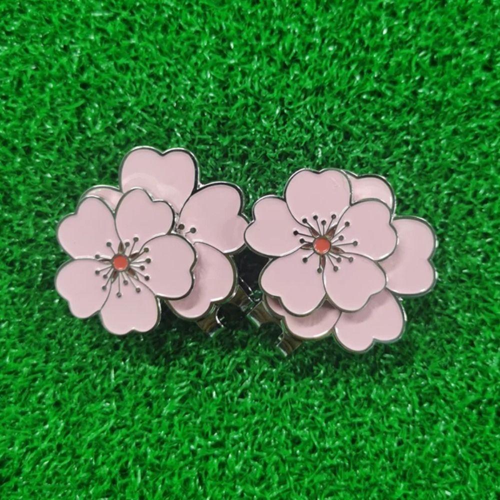 Flower Shaped Golf Ball Mark Magnetic Golf Hat Marker Sports Cap Golf Cap Clip Women Girls