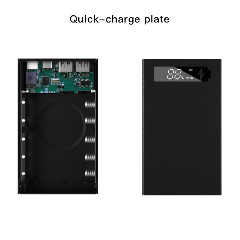 Чехол CX5 Power Bank Съемный DIY 5x18650 Чехол для зарядного устройства Быстрая зарядка Power Bank Box для смартфона Чехол для зарядного устройства «сделай сам»