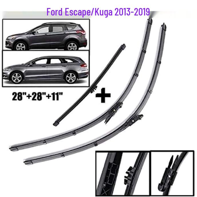 Ford Kuga/Escape 2013-2019 Щетки стеклоочистителя лобового стекла передние и задние 28"+28".
