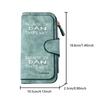 Simple solid color men's large-capacity wallet with business card slot and cash pocket, suitable for formal occasions and office use, a gift for