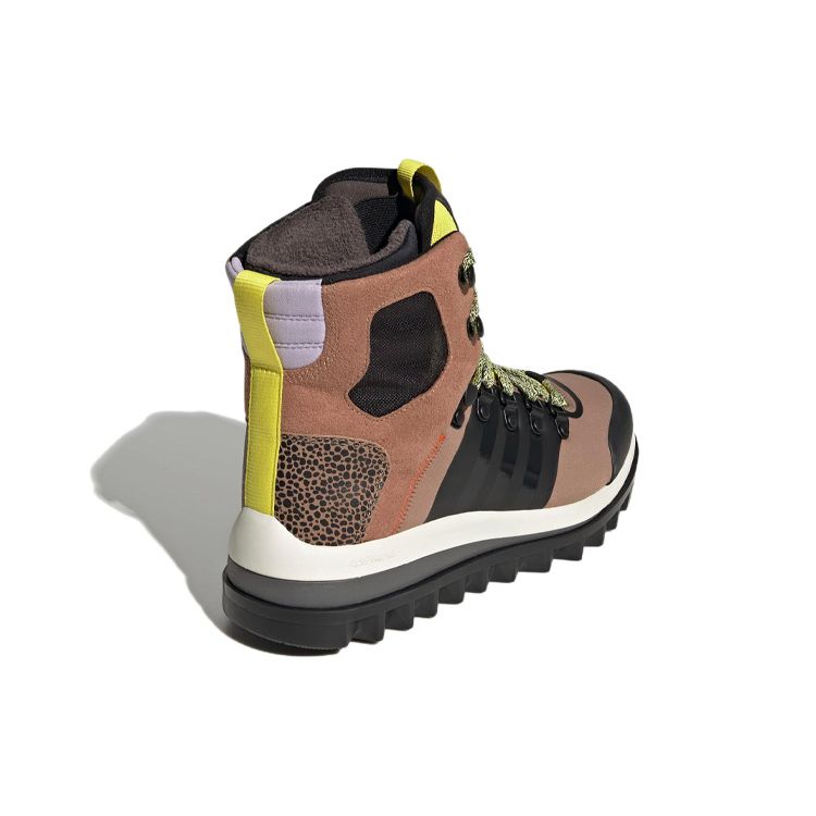 Stella McCartney x adidas Ботинки Eulampis Camel Женские Кроссовки Коричневый Основной черный Шокирующий желтый GV9612