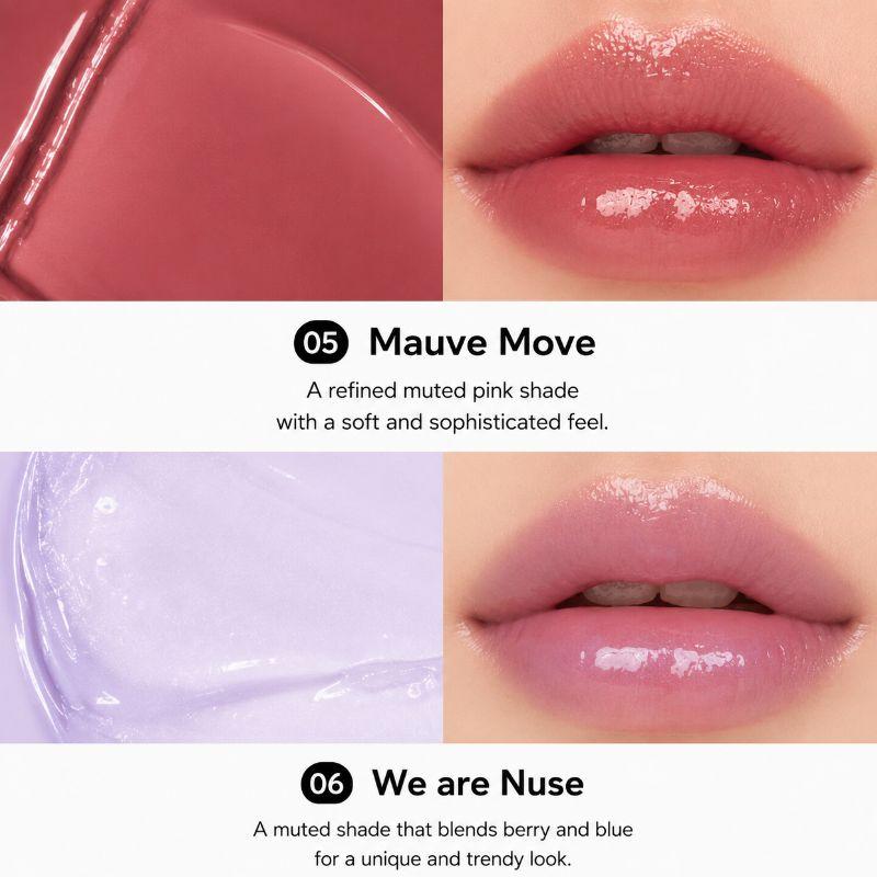 Nuse Бальзам для губ Color Care 4,3 г Увлажняющий оттеночный бальзам для губ Корейский уход за губами с сиянием