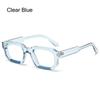 Trendy Blue Light Blocking Glasses Literary Eyeglasses Frame Small Square Glasses  for Women & Men