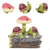 Садовые черепахи Гриб Статуя Сад, Художественный Декор Украшения, Креатив, Скульптура Животных, Смола