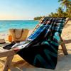 Haaland Customizable Name Beach Towel Super Soft Microfiber Quickdry Fabric Suitable for Sports Travel Swimming Yoga Bathroom Beach And Pool