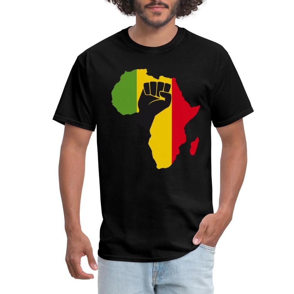 Black History Month African Black Power Raised Fist Men's T-Shirt Unisex T-Shirt