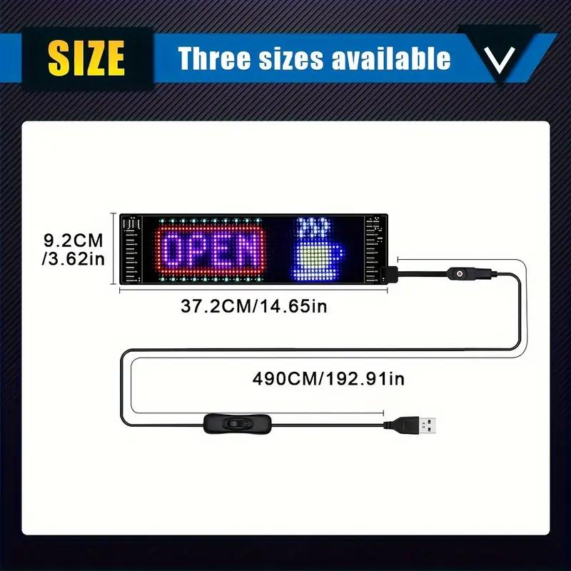 Programmable LED Matrix Pixel DC 5V RGB LED Car Sign Animation Panel DIY Bluetooth App Control LED Panel Flexible Display Light