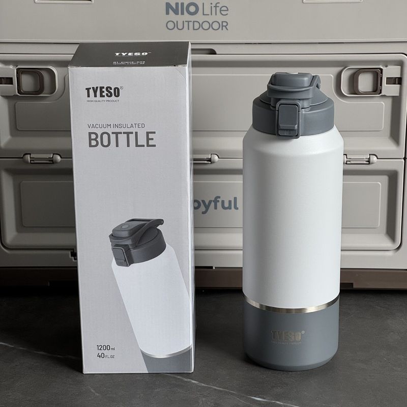 Tyeso304 Stainless Steel Portable Sports Bottle 2000ml Ultra-Large Capacity Thermos Cup Outdoor Portable Direct Drinking Cup