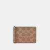 Slim Money Clip Billfold Wallet In Signature Canvas Tan Black