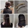 European and American Minimalist Niche Design Metal Hair Clip Top Clip Versatile Back of the Head Side Straight Clip Spring Clip