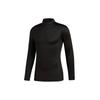 Гольф Термополуворот Облегающий Тренировочный Топ Мужские Топы Черный FS7033