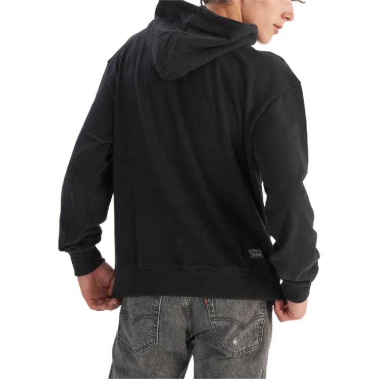 Levi's Толстовки Мужские Черные С Капюшоном Умеренные 0018O-0002