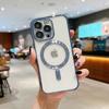 For Iphone 15 Luxury Clear Phone Cases For Iphone 15 Pro Plus Magnetic Wireless Charging Case Lens Protector Soft Cover 15 Plus