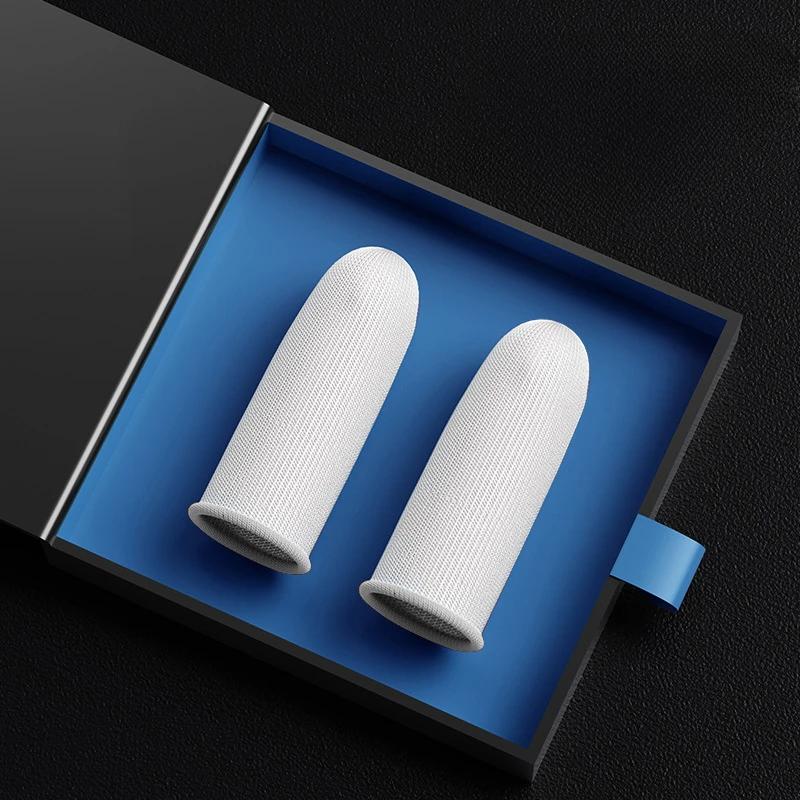 Игровые наперстки для мобильного телефона, влагостойкие, защита пальцев, игровые, нескользящие, стеклянные, серебряное волокно, наперстки