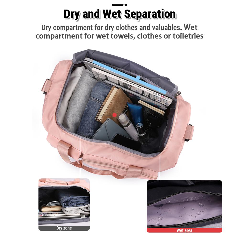 Спортивная спортивная сумка, дорожная сумка с отделением для обуви, дорожная сумка Weekender для женщин