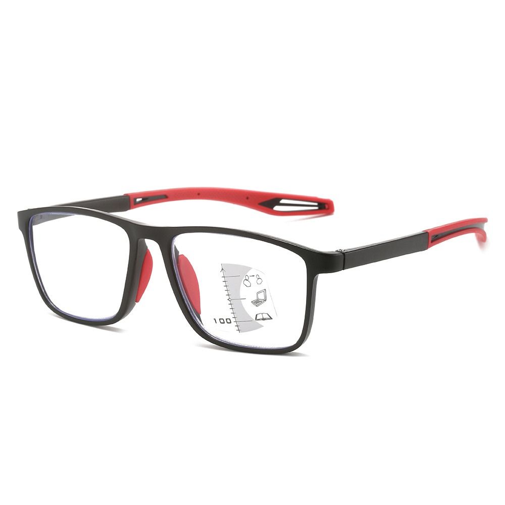 Multifocal Progressive Reading Glasses TR90 Frame Men Women Anti-blue Light Sports Eyeglasses Ultralight Bifocal Presbyopia