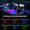 110cm  APP Control Car Ambient Lights LED Interior RGB Symphony Atmosphere Light  Acrylic Strips Dashboard Decoration Sunroof