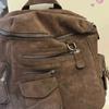 New Commuter Large Capacity Fashionable Versatile Multi Pocket Retro Student Backpack Travel Backpack