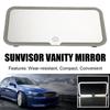 3 Led Light Modes Stepless Dimming Visor Makeup Mirror Mirror Large Mirror Car Rechargeable Sensor Cosmetic Vanity Screen R7U4