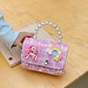 Trendy Rainbow Pony Cartoon Wallet Stylish Lightweight Crossbody Bag For Girls Preschool