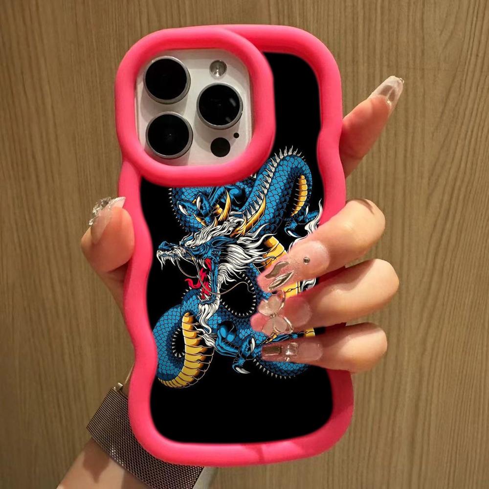 Чехлы для телефонов Ae77 Dragon Design Art защитные для Samsung S24 Plus S23 Ultra A14 A55 A05s A06 Honor X9b Motorola OnePlus Big Wave TPU задняя крышка