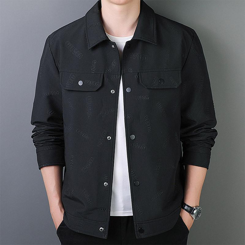 Осенний пиджак с лацканами для мужчин среднего возраста, деловой повседневный, молодежный тренд, модное пальто