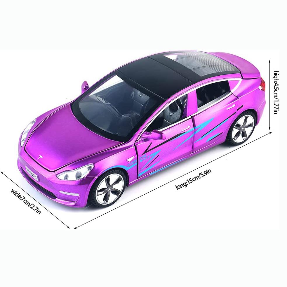 1:32 Масштабная модель 3, литой автомобиль из сплава, игрушечный автомобиль с откатным механизмом, звуком и светом для детей, взрослых, подарочная коллекция