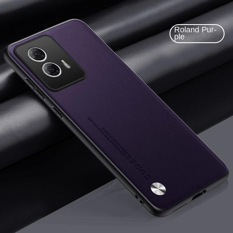Чехол для Motorola Edge 50 Fusion, мягкая текстура веганской кожи, тонкий защитный задний чехол-крышка для корпуса телефона Motorola Edge 50fusion