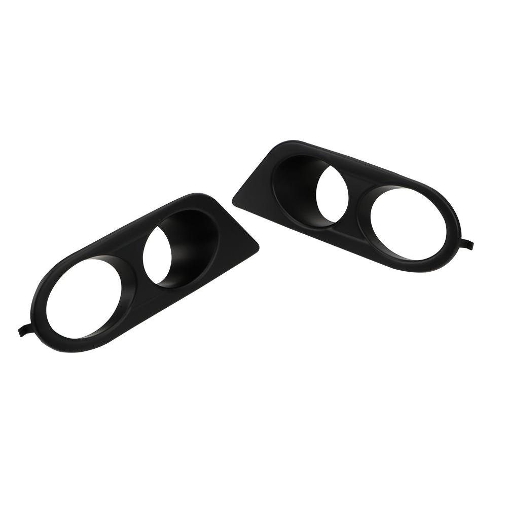 2X Front Bumper Fog Light Cover For BMW E46 M3 2001 2002 2003 2004 2005 2006 Car Dual Hole Surround Air Duct Grille Racing style