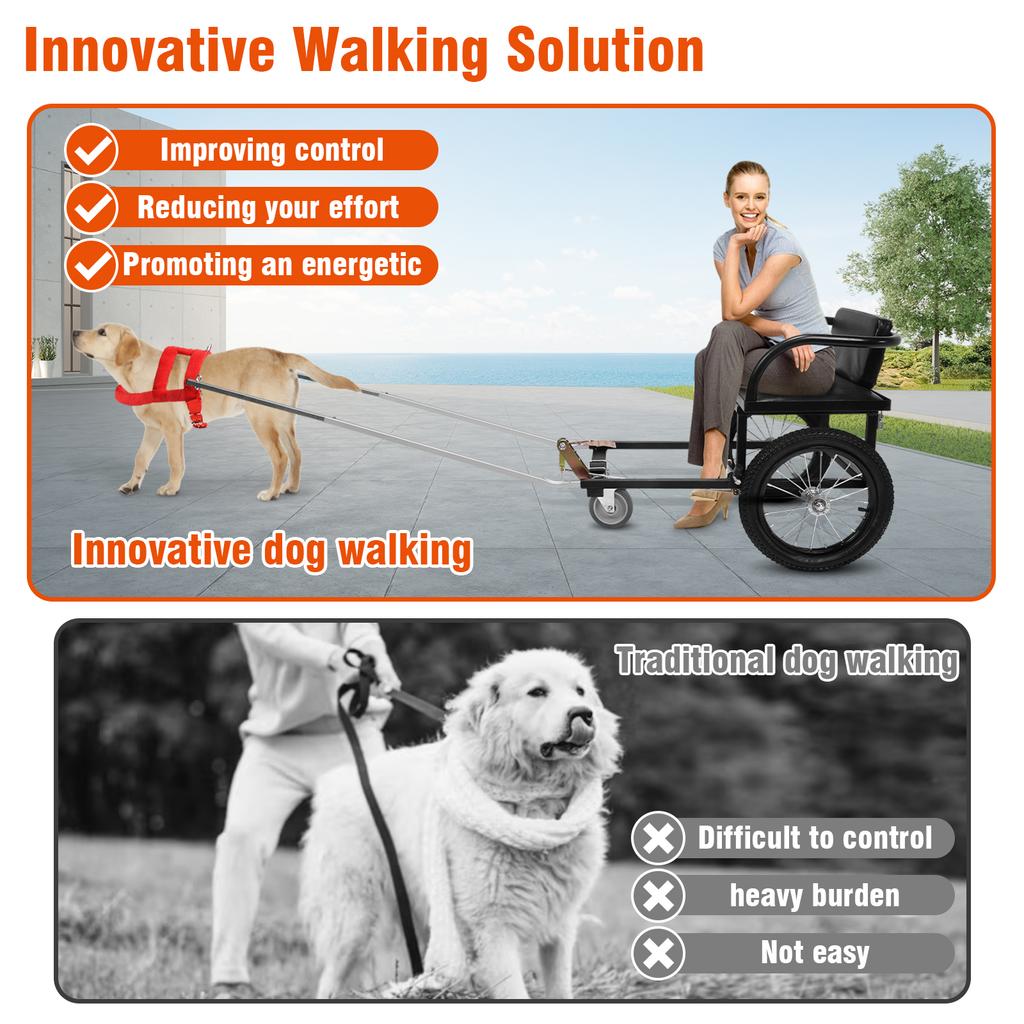 40-60 КГ Коляска для выгула собак с двойным тормозом для владельцев, чтобы брать питомцев на шоппинг, прицеп для собак, тележка для человека с сиденьем