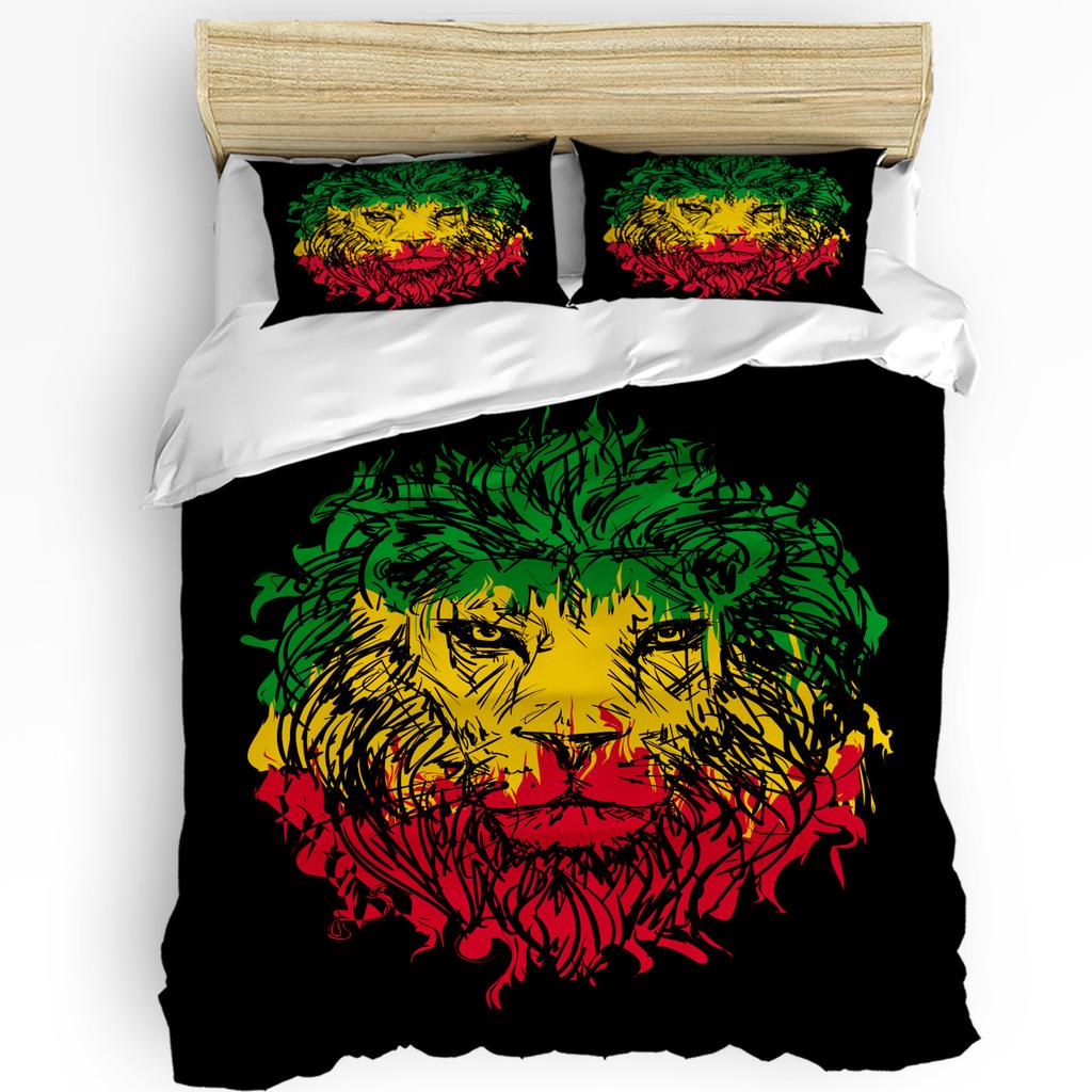 Химический эксперимент Мультфильм Пододеяльник Постельное белье Комплект постельного белья Двойной домашний текстиль Одеяло Чехол Наволочки Спальня Постельное белье Без простыни