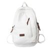 Color Simple Solid Letter Decoration Student Leisure Backpack For School