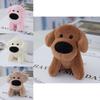 Charming Big Nose Puppy Plush Keychain Adorable Dog Bag Accessory Miniature Toy