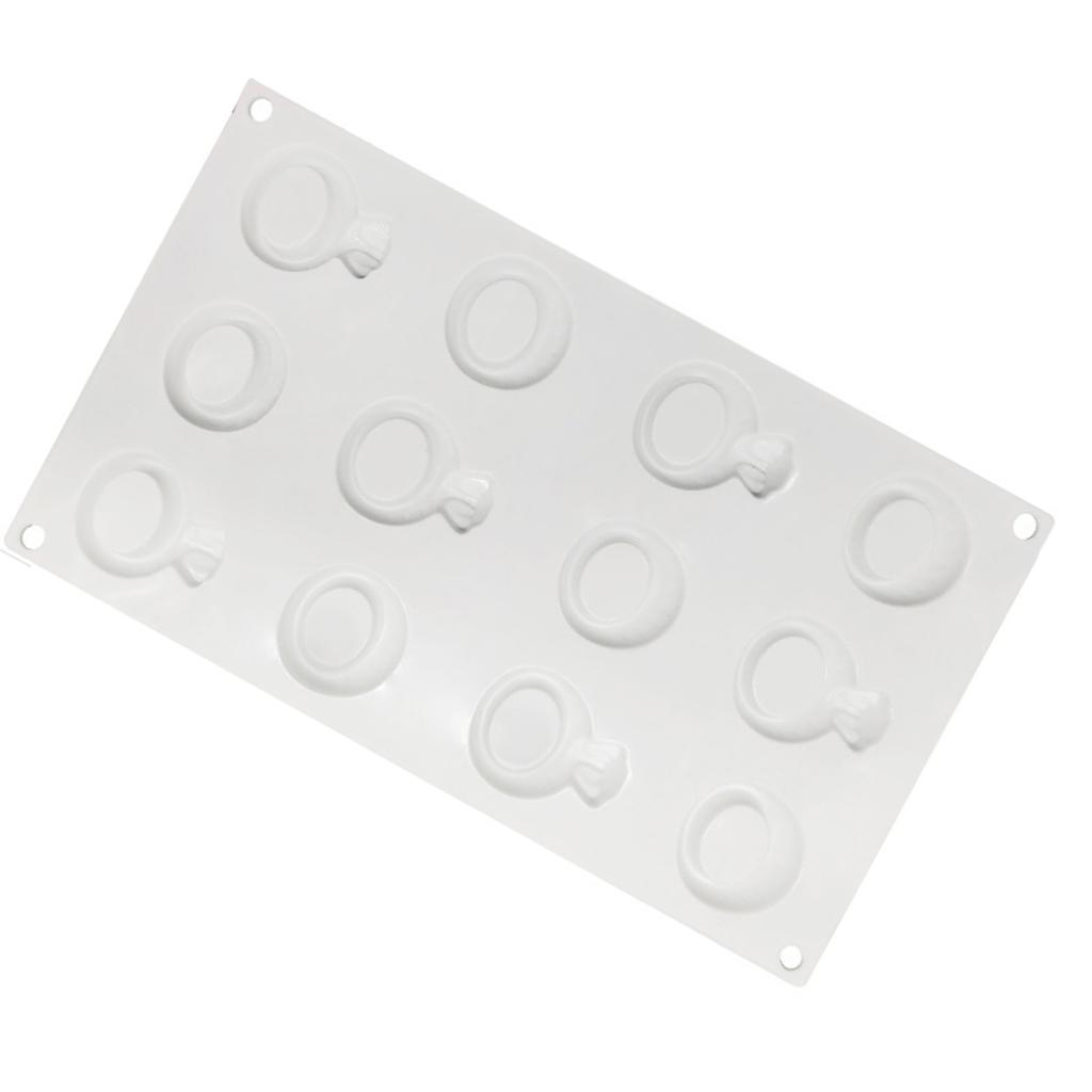 Силиконовые кольца в форме букв, форма для выпечки муссового торта на День святого Валентина, идеально подходят для изготовления шоколада и конфет