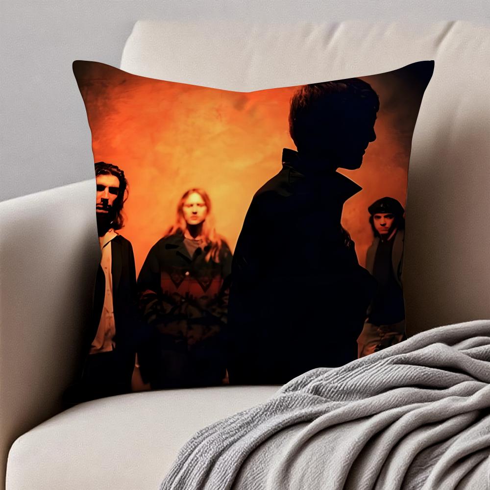 American Band AAlice in Chains Cushion Cover Pillowcase Antidustmite Invisible Zipper Short Plush Sofa Cushion