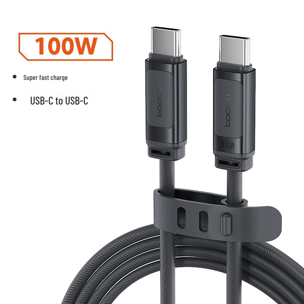 Быстрозарядный кабель Toocki 240 В, двойной Type-C, для Huawei, Apple и ноутбуков