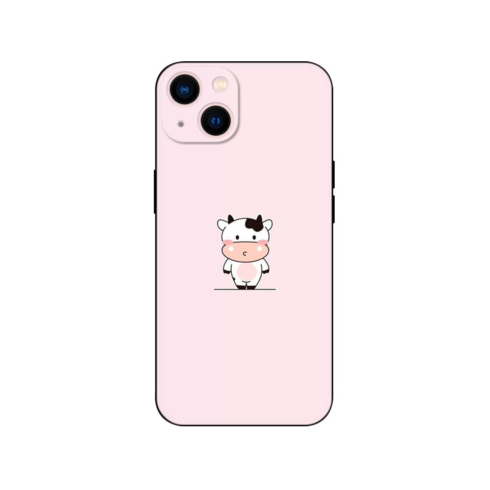 Black Tpu Case For Samsung Galaxy M53 M13 M62 A12 A22 A32 A42 A52 A72 4g 5g A20S Back coverCute Cow Stains Pattern