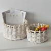 Корзины для хранения игрушек в детской комнате Нежные плетеные корзины для хранения для полок и организации шкафа